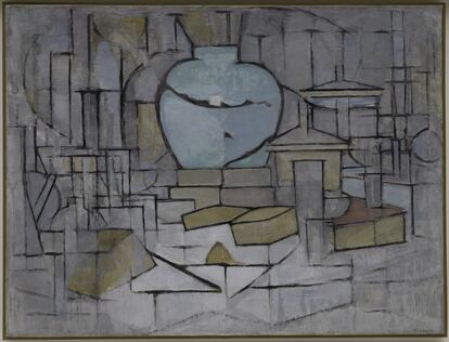 'Bodegón con tarro de jenjibre II', de Piet Mondrian.