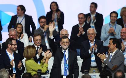 XVIII Congreso Nacional del Partido Popular (PP). Mariano Rajoy, Mar&iacute;a Dolores de Cospedal, Fernando Martinez-Maillo 
 
 
 