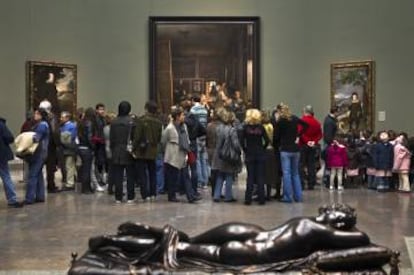 Las meninas de Velázquez en el Museo del Prado (Madrid). 