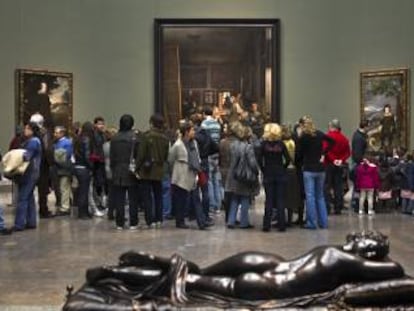 Las meninas de Velázquez en el Museo del Prado (Madrid). 