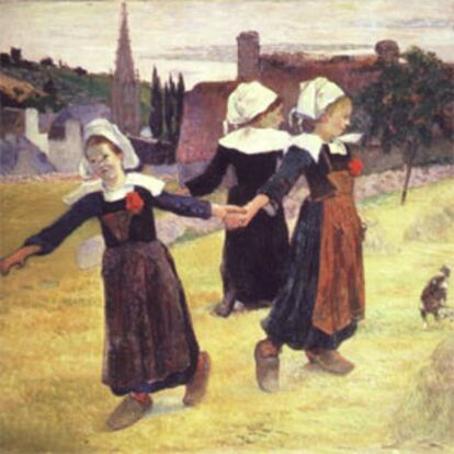 Las ronda de las niñas bretonas, obra del pintor francés.