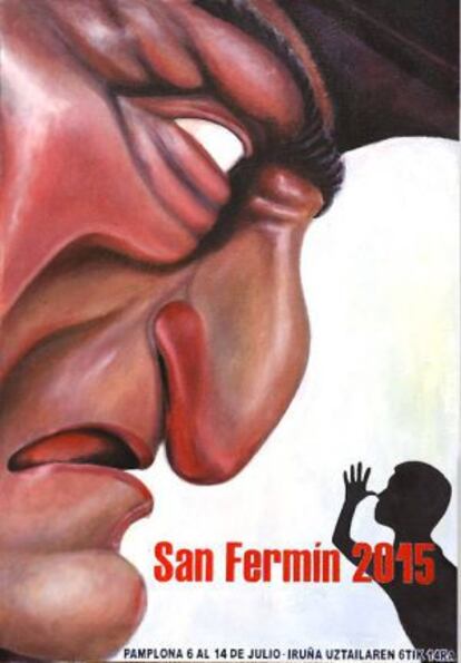The poster for this year's Running of the Bulls fiestas in Pamplona.