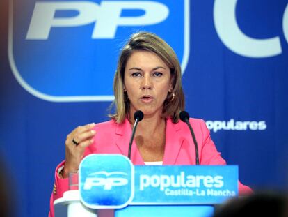 María Dolores de Cospedal durante una comparecencia celebrada esta semana en El Casar (Guadalajara).
Eva Fernández, afectada por los retrasos.