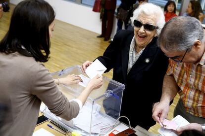  Ambiente electoral en el barrio de Chamberi de Madrid.