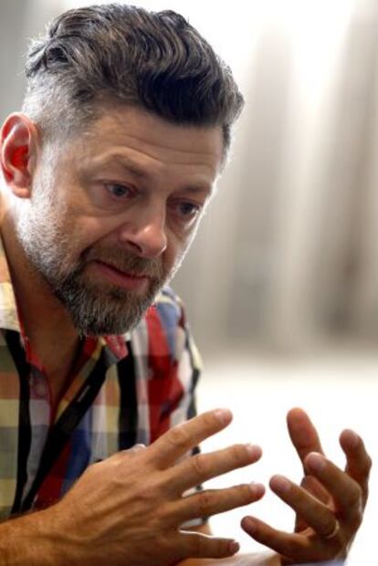 Andy Serkis, durante la entrevista.