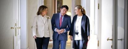 Ana Botella, Ignacio González y Cristina Cifuentes.