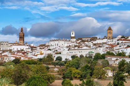 Vista de Jerez de los Caballeros, en la provincia de Badajoz.