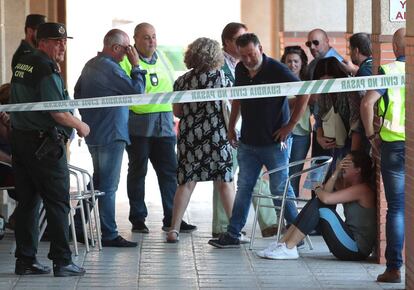 The scene of the crime in Maracena (Granada).