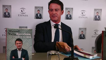 Manuel Valls, durante la presentación de su libro.