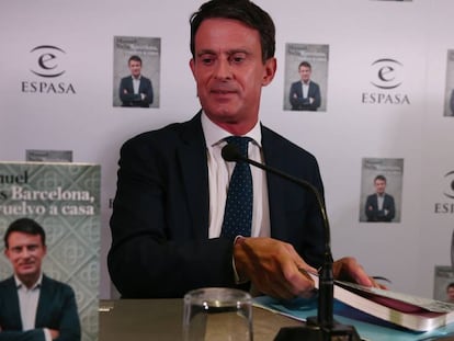 Manuel Valls, durante la presentación de su libro.