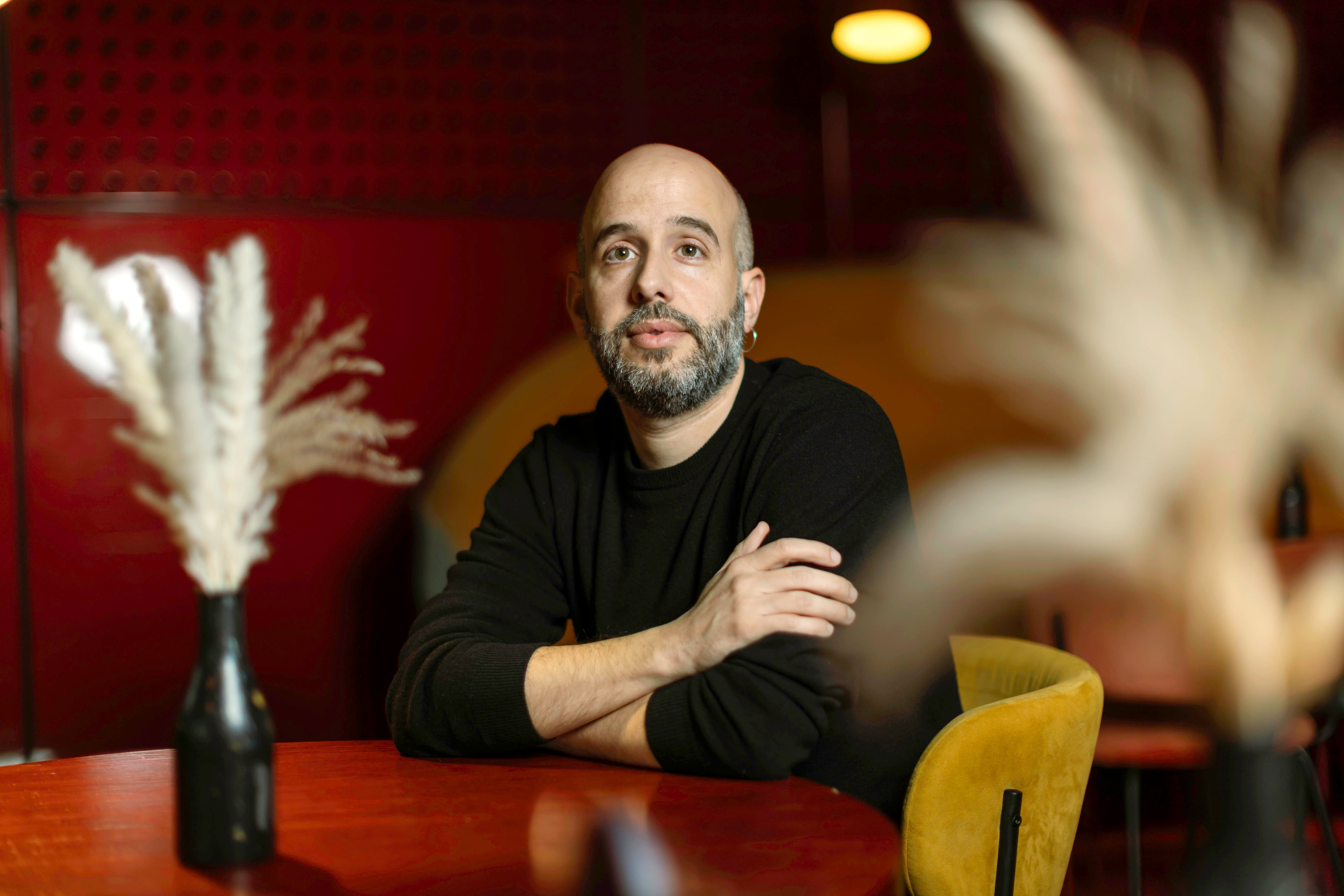 Antonio Gómez Villar en la cafetería del Museo Reina Sofía de Madrid, el pasado 29 de enero.