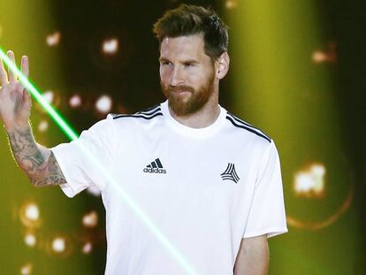 El delantero argentino de Barcelona Leo Messi.