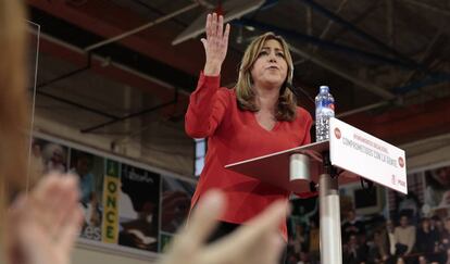 Susana Díaz, en un momento de su intervención.