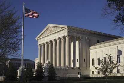 La sede del Supremo, en Washington, en abril