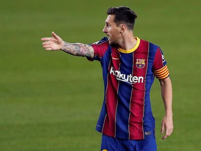 Messi, durante un partido del Barcelona de esta temporada.
