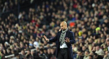 El técnico del Barcelona, Pep Guardiola.