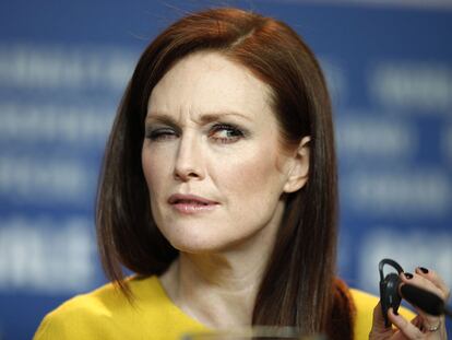 Julianne Moore, fotografiada ayer en Berlín durante la presentación de <i>The kids are alright.</i>
