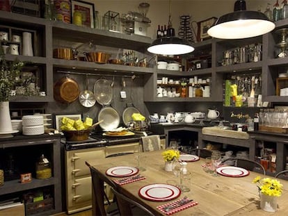 Comedor de La Cuina d'en Garriga, en Barcelona.