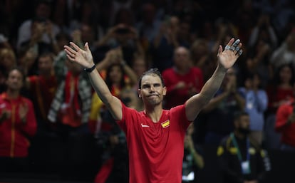 Rafa Nadal se despide del público el 19 de noviembre en el Martín Carpena de Málaga.