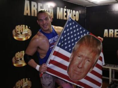 El luchador estadounidense, Sam Adonis, ha encontrado el éxito de su carrera al luchar bajo la consigna de apoyar a Donald Trump