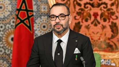 El rey de Marruecos, Mohamed VI, en noviembre de 2021 en el Palacio Real de Rabat.