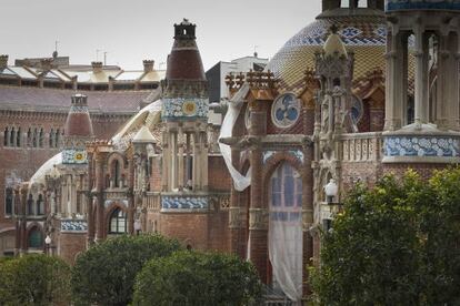 Uno de los edificios del histórico recinto de Sant Pau.