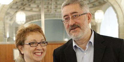 Los diputados socialistas y exconsejeros andaluces Carmen Martínez y Antonio Ávila.