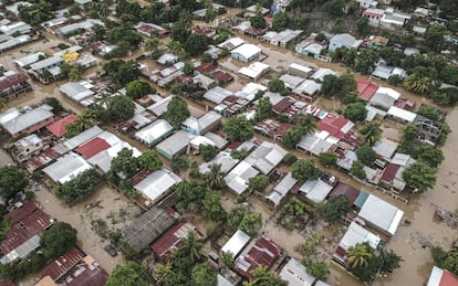 Vista aérea de Jerusalén, en San Pedro Sula, Honduras.