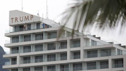 O Trump Hotel, no Rio de Janeiro, com vistas ao Ocêano Atlántico.