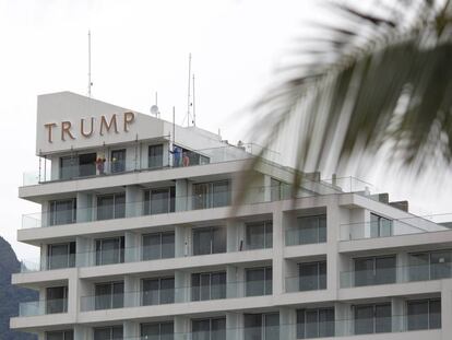 O Trump Hotel, no Rio de Janeiro, com vistas ao Ocêano Atlántico.