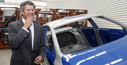 El presidente de Gestamp, Francisco J. Riberas, en la inauguración de una planta de la empresa en México en 2015
