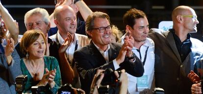 Artur Mas, tras conocer el resultado electoral.