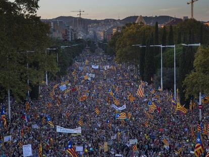 Manifestació independentista després de la sentència del TS.