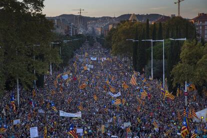 Manifestació independentista després de la sentència del TS.