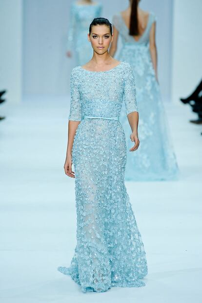 Las princesas de color de fresa de Elie Saab