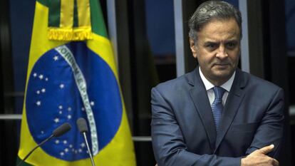 O senador Aécio Neves, em imagem de 2017.