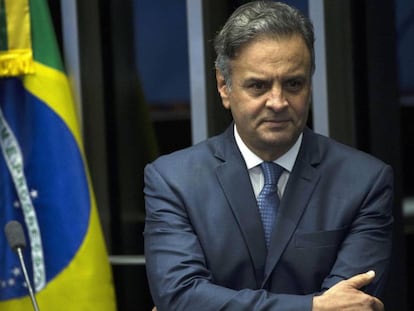 O senador Aécio Neves, em imagem de 2017.