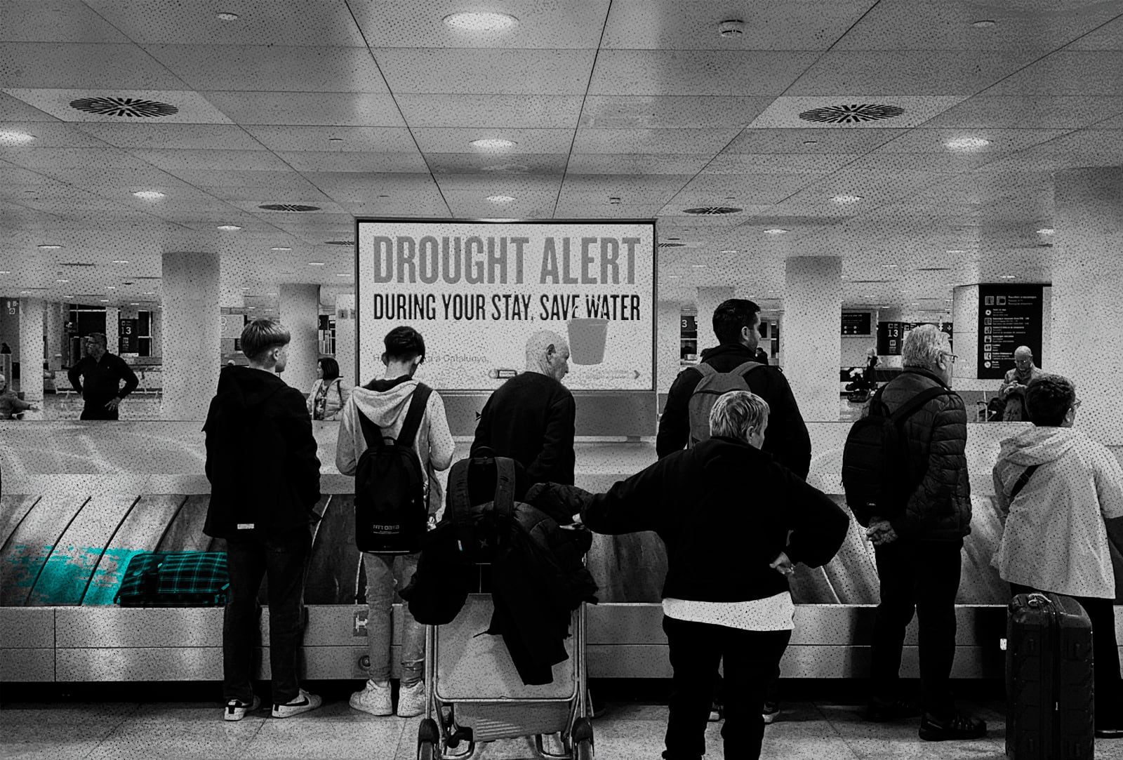 Recogida de equipajes en el aeropuerto de El Prat.