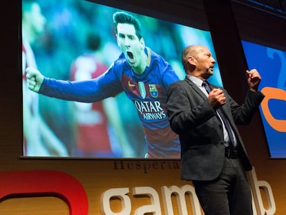 Peter Moore (Electronic Arts) al Gamelab Barcelona.
