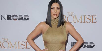 Kim Kardashian, en el estreno de &quot;The Promise&quot;.