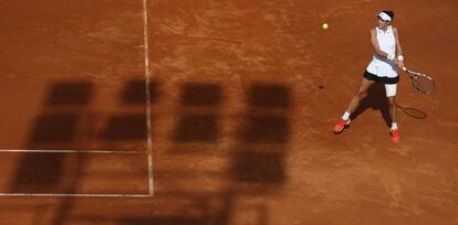 Muguruza, durante el partido contra Goerges.