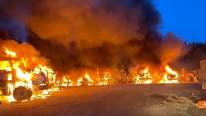 Incendio en La Araucanía.