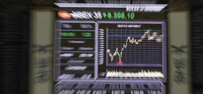 El principal indicador de la Bolsa española, el IBEX 35.