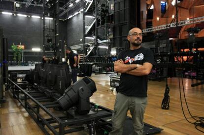 Francisco Grande, director de montaje de Los Miserables, en el palacio Euskalduna.