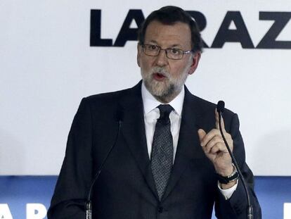 Mariano Rajoy, en un foro organizado este jueves por La Razón.
