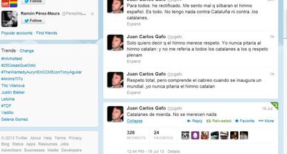 Captura de pantalla del perfil de Twitter de Juan Carlos Gafo.