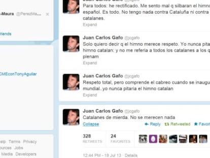 Captura de pantalla del perfil de Twitter de Juan Carlos Gafo.