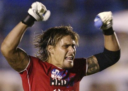 Omar 'El Gato' Ortiz, durante un partido de la liga mexicana