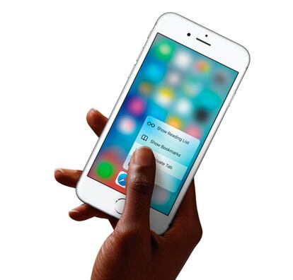3D Touch fue la principal novedad del iPhone 6s en su presentación