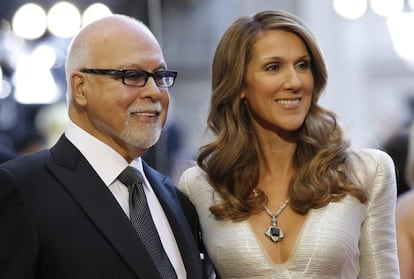 La cantante Celine Dion y su marido Rene Angelil en 2011.